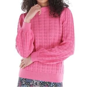 Barbour Women’s Evergreen Cotton Open Knit Sweater Size 6 EUC